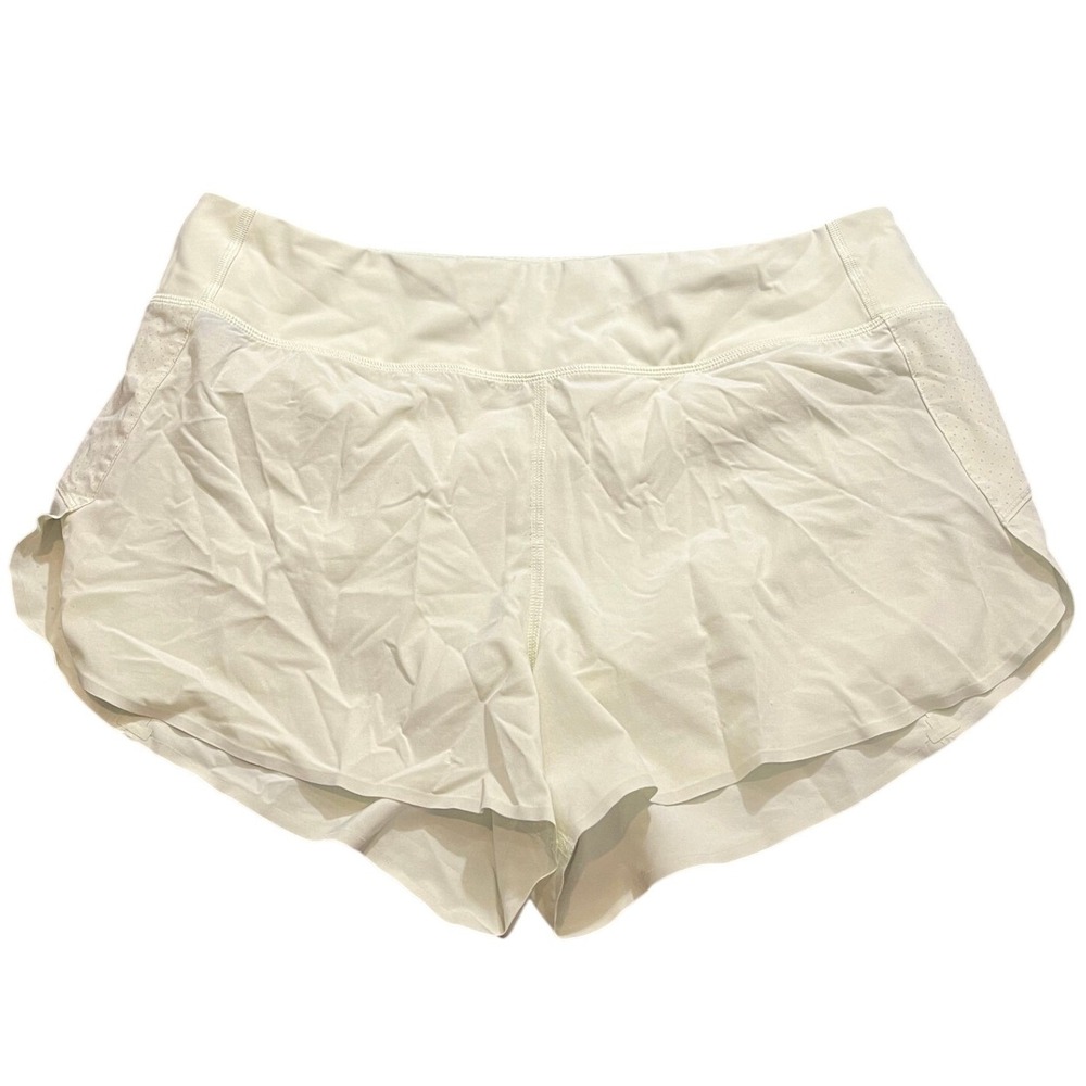 Athleta Run With It 3.5 Inch Shorts Yellow Running Athletic Womens Size Large